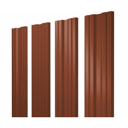 Штакетник Twin 0.45 PE RAL 8004